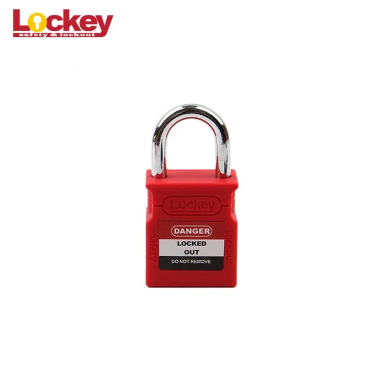 Candado de seguridad con grillete de acero Lockey de 25 mm