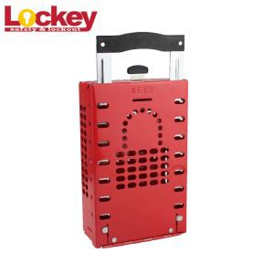 Caja de bloqueo de seguridad de acero portátil